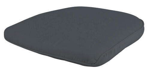 Stuhlkissen mit abnehmbarem Bezug, Polyester, grau, ca. 46 x 8 x 51 cm