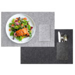 Tischset aus Filz, rechteckiges Platzdeckchen mit Tasche, 45 x 30 cm