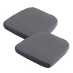 Stuhlkissen Outdoor 2er-Set, bequeme und komfortable Sitzkissen, grau, 48 x 48 cm Stuhlkissen Outdoor 2er-Set, bequeme und komfortable Sitzkissen, grau, 48 x 48 cm