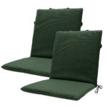 Niederlehner-Auflage 2er-Set, weiche und komfortable Gartestuhlkissen, grün, 97 x 49 cm Niederlehner-Auflage 2er-Set, weiche und komfortable Gartestuhlkissen, grün, 97 x 49 cm