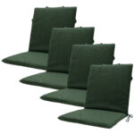 Niederlehner-Auflage 4er-Set, weiche und komfortable Gartestuhlkissen, grün, 97 x 49 cm Niederlehner-Auflage 4er-Set, weiche und komfortable Gartestuhlkissen, grün, 97 x 49 cm