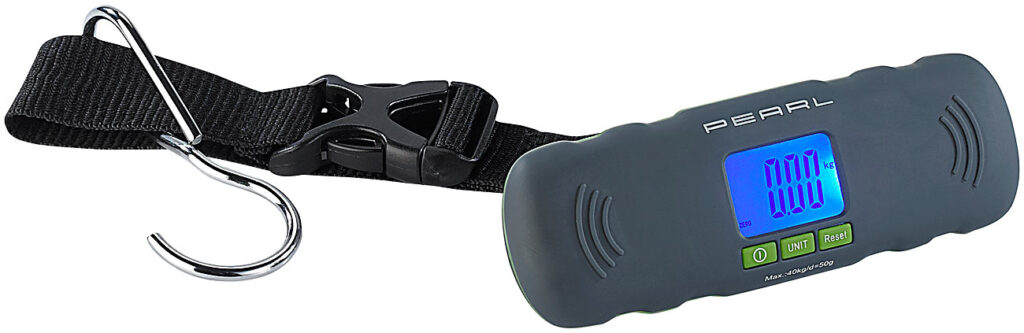 Digitale Kofferwaage mit LCD-Display und Tara-Funktion, 0 bis 40 kg