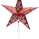 Deko-Tischleuchte in Sternform, rot Deko-Tischleuchte in Sternform, rot