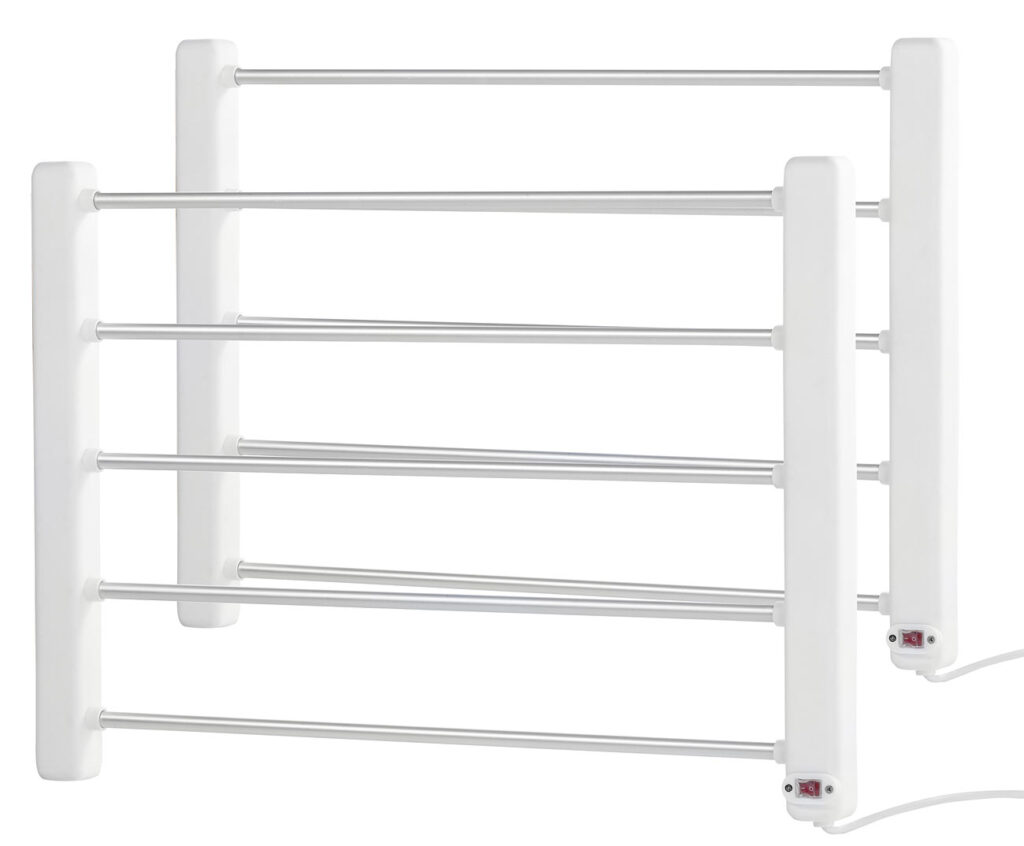 2er-Set Elektrisch beheizbarer Handtuchwärmer 2er-Set Elektrisch beheizbarer Handtuchwärmer