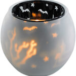 Doppelglas-Windlicht „Geisterhaus“