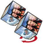 2er-Set selbstdrehender Fotowürfel für je 6 Bildmotive 2er-Set selbstdrehender Fotowürfel für je 6 Bildmotive