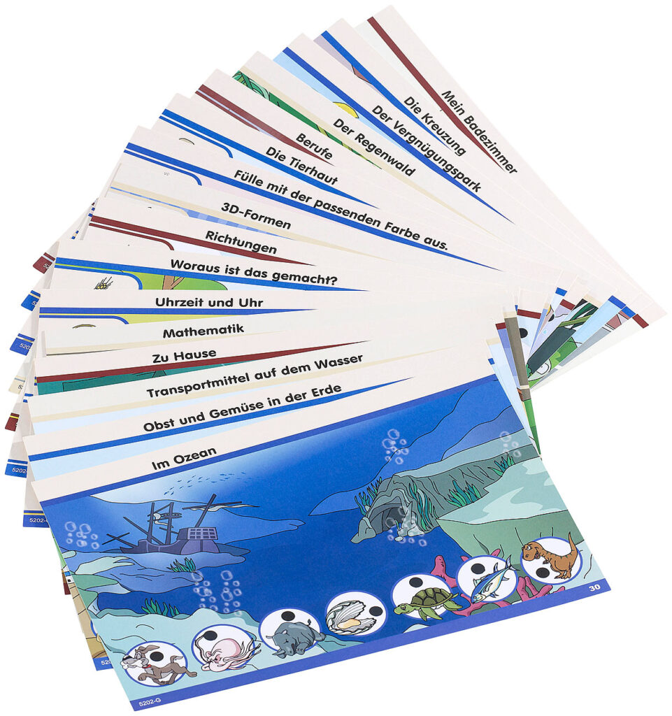 Lernkarten-Set „Junior II“ für  NX-1189 Orte & Formen, 32 S.