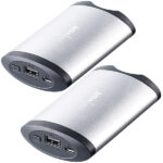 2er-Set 2in1-Powerbanks mit Handwärmer, 5.200 mAh, 2 Temperaturstufen