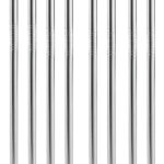 8er-Set Cocktail-Trinkhalme aus Edelstahl