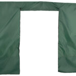 Wandseitenteil für Faltpavillon, Reissverschluss-Tür, 3 x 1,9m, grün