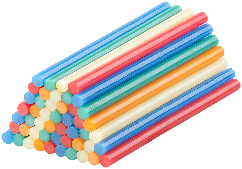 50 Klebesticks fürHeissklebepistolen,11 x 200 mm, bunt