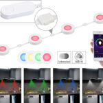 4er-Set Erweiterungs-Leuchten RGB+W für LED-Unterbau-Leuchten ULA-100