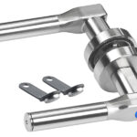 Sicherheits-Türbeschlag, Fingerprint-Scanner & Transponder, DIN rechts Sicherheits-Türbeschlag, Fingerprint-Scanner & Transponder, DIN rechts