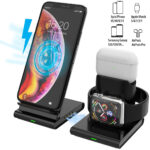 3in1-Induktions-Ladestation für Smartphone, Apple Watch & AirPods, 10W 3in1-Induktions-Ladestation für Smartphone, Apple Watch & AirPods, 10W