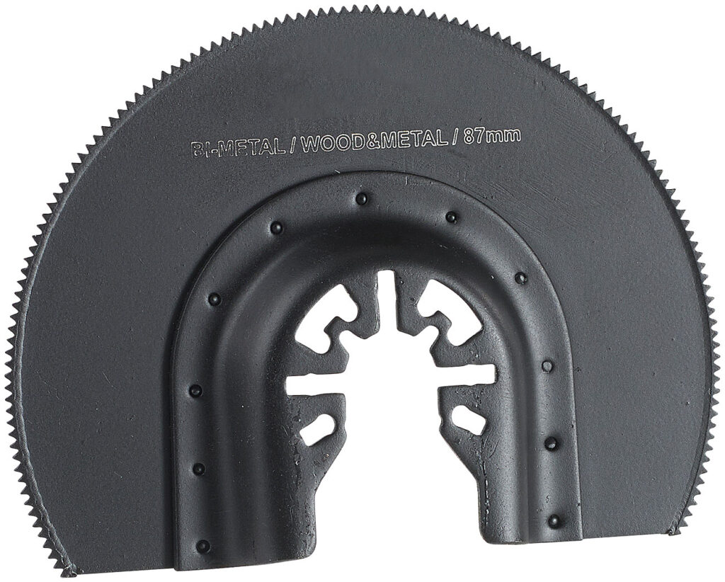Bimetall-Rundsägeblatt für Multitools, 87 mm, HSS, Schnellspannung
