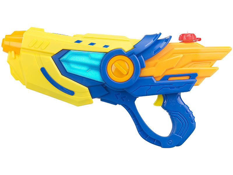 Batteriebetriebene Wasser-Spritzpistole mit LED-Lichteffekt,  600 ml