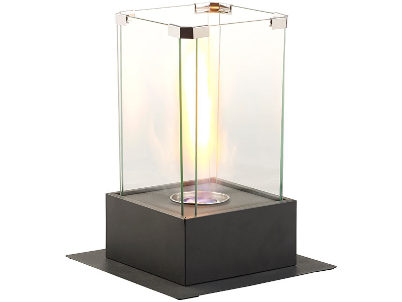 Bio-Ethanol-Dekofeuer, Tornado-Flammen-Effekt, bis 60 Min. Brenndauer