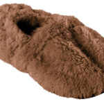 Aufwärmbare Flausch-Pantoffeln mit Traubenkern-Füllung, Grösse 36 – 38