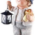 Handbemalte Deko-Figur „Klein-Willy“ mit Laterne