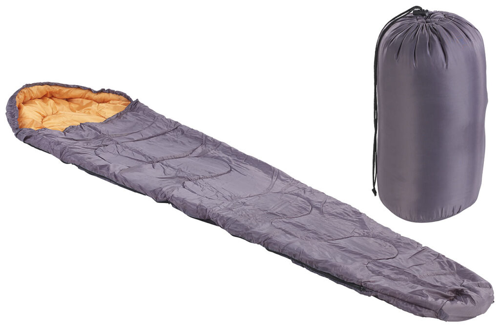 3-Jahreszeiten-Mumienschlafsack, 300 g/m² Füllung, 220 x 75x 50 cm
