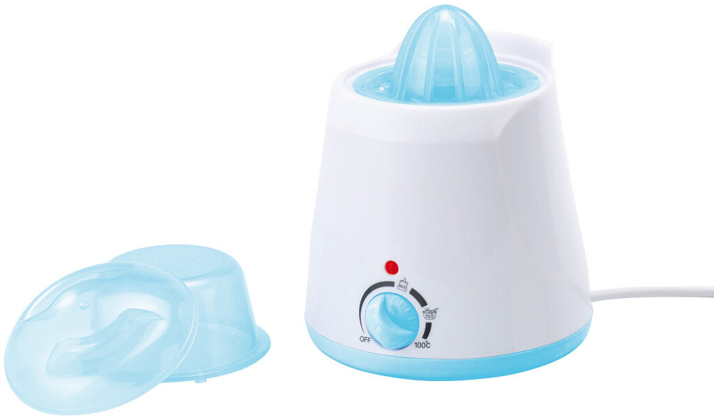 Flaschen- und Babykostwärmer mit Saftpresse Flaschen- und Babykostwärmer mit Saftpresse