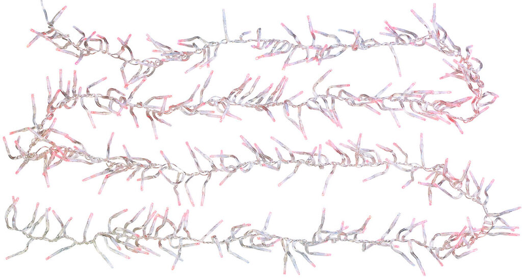 LED-Büschel-Lichterkette mit 300 RGB-LEDs & Timer-Funktion, IP44, 3 m