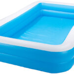 Aufblasbares Jumbo-Planschbecken, 305 x 183 x 51 cm, blau-weiss