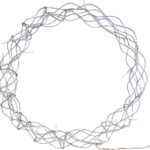 2er-Set LED-Lichterkränze für Fenster, Türen u.v.m., 32 warmweisse LEDs