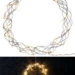 LED-Lichterkranz für Fenster, Türen u.v.m., 32 warmweisse LEDs, Ø 30cm