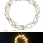 LED-Lichterkranz für Fenster, Türen u.v.m., 90 warmweisse LEDs, Ø 30 cm