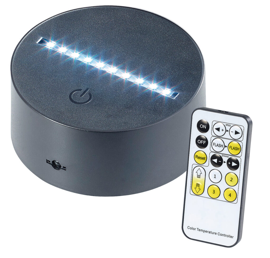 3D-Hologramm-Lampe für austauschbare 3D-Leuchtmotive, 7-farbig, USB