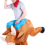 Selbstaufblasendes Kostüm „Bullenreiter“ Selbstaufblasendes Kostüm „Bullenreiter“