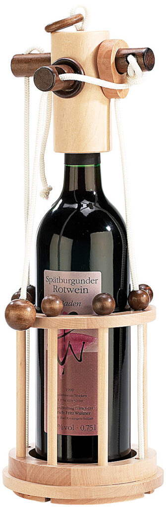 Flaschen-Puzzle „Verona“ aus stabilem Echtholz Flaschen-Puzzle „Verona“ aus stabilem Echtholz
