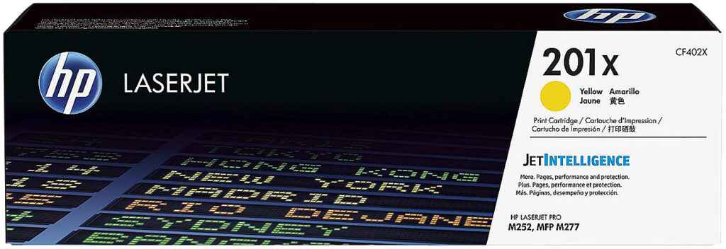 Original Toner-Kartusche CF402X / 201X, Gelb