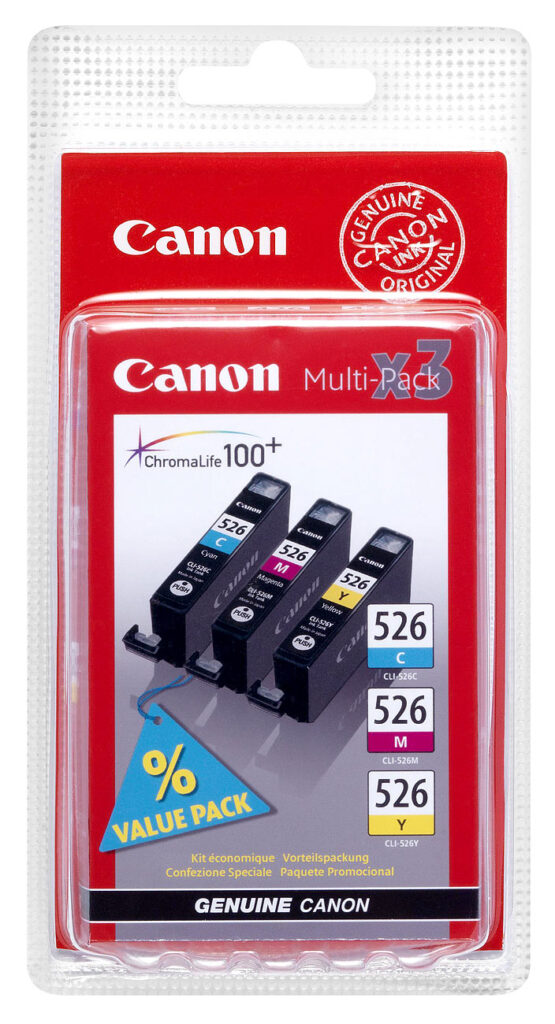 Original Tintenpatronen Multipack CLI-526 C/M/Y