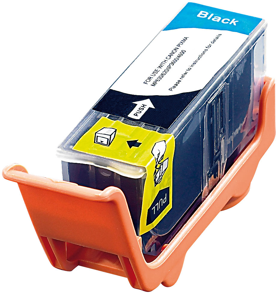 Patrone für CANON (ersetzt PGI-520BK), black mit CHIP