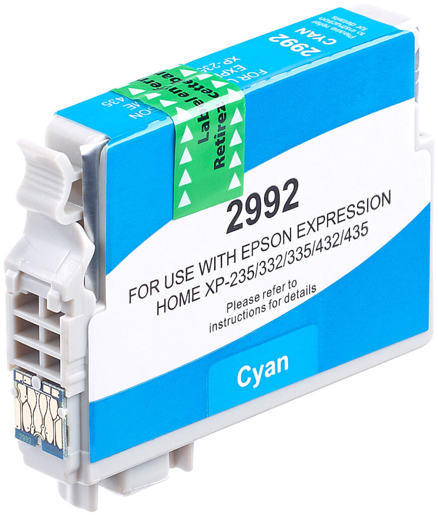 Tintenpatrone für Epson (ersetzt T2992 / 29XL), cyan