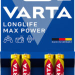 Longlife Max Power Batterie, Typ AAA / Micro / LR03, 1,5 V, 4er-Set Longlife Max Power Batterie, Typ AAA / Micro / LR03, 1,5 V, 4er-Set