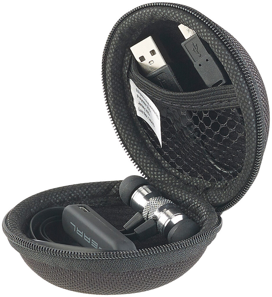 Hardcase-Schutztasche für In-Ear-Ohrhörer, 70 x 70 x 48 mm (innen)