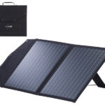 Faltbares Solarpanel, 2 monokristalline Solarzellen, MC4-komp., 50 Watt