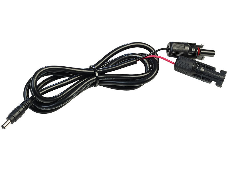 Solarpanel-Anschluss-Adapter für MC4-komp. auf Hohlstecker 5,5 x 2,1 mm