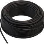 Solarkabel mit 1x 4 mm² (12 AWAWG), 50 m, IP68, bis 1.800 V, schwarz