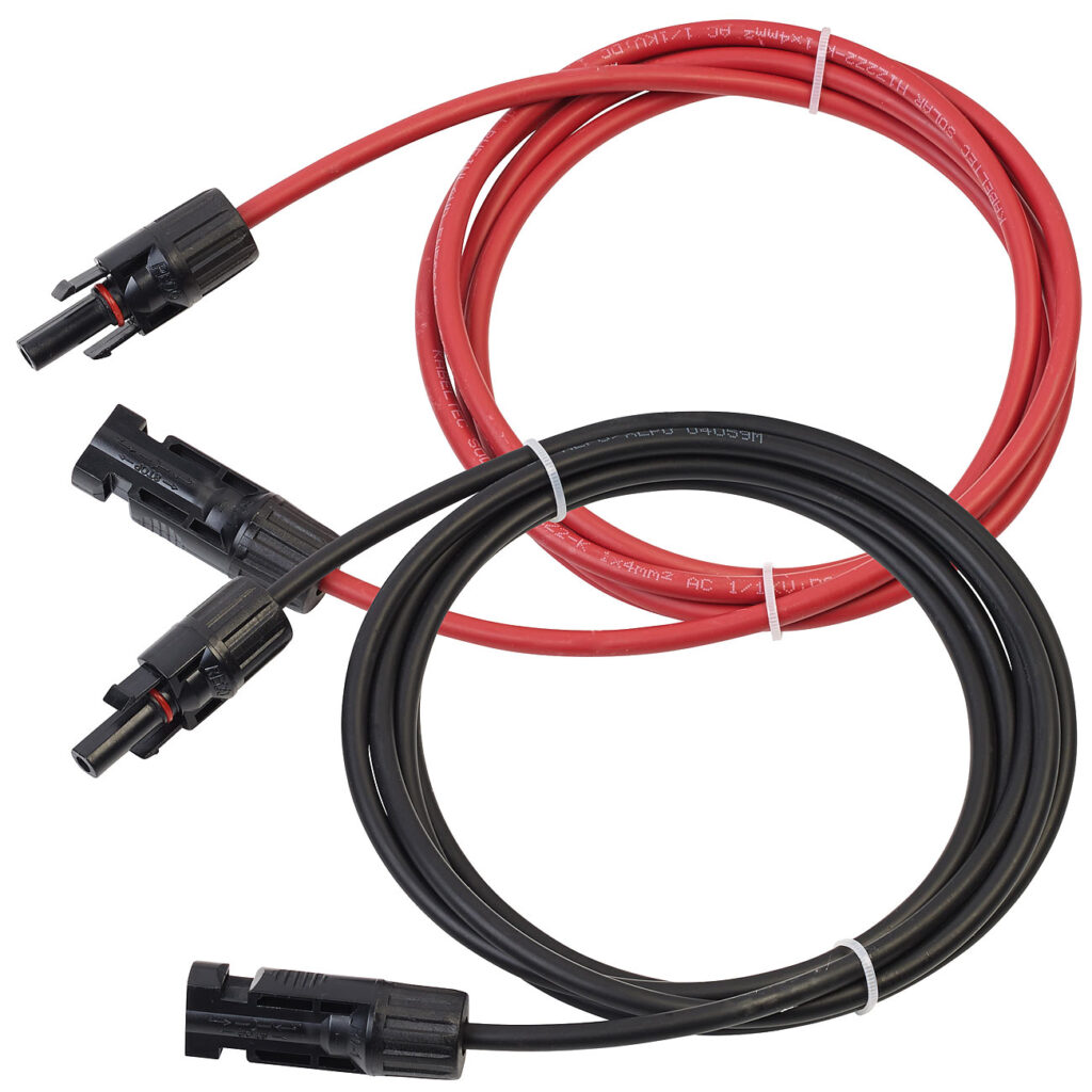 Solar-Verlängerungskabel, MC4-kompatibel, 2x 6 mm² (10 AWG), 2 m, IP68