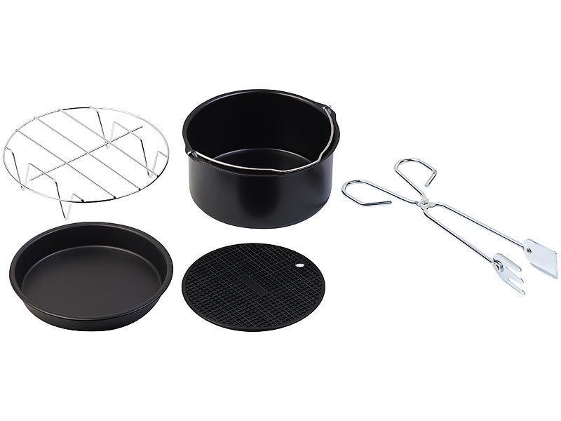 5-tlg. Back- und Grill-Zubehör-Set für Ofen, Heissluft-Fritteuse, Grill