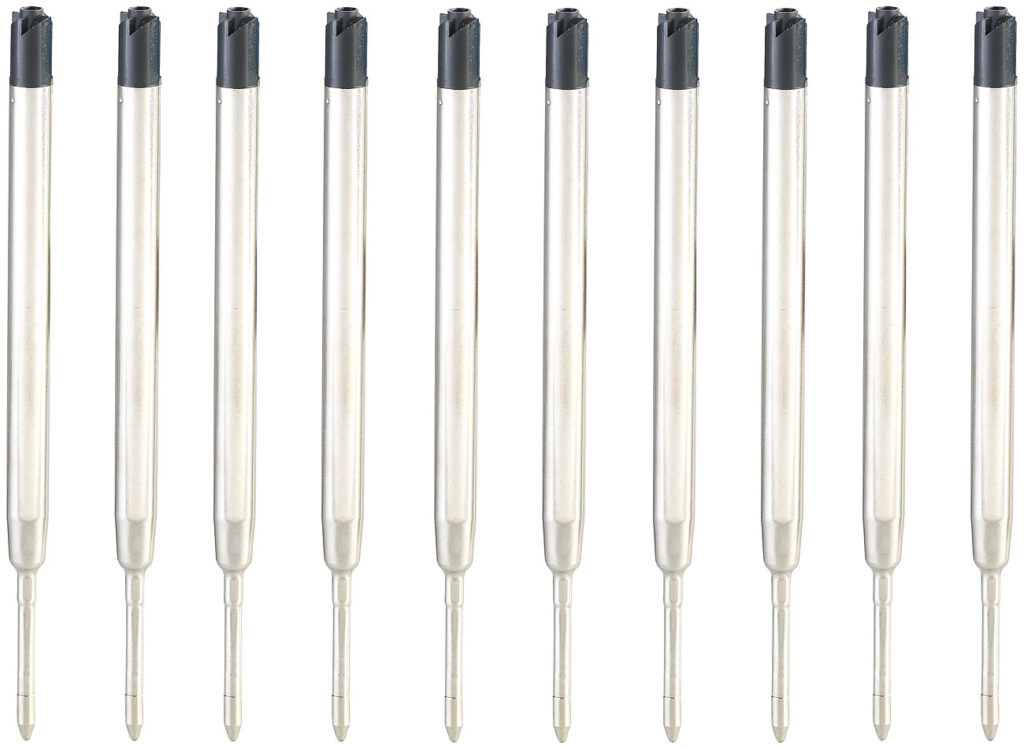 10er-Set Kugelschreiberminen, schwarz 10er-Set Kugelschreiberminen, schwarz