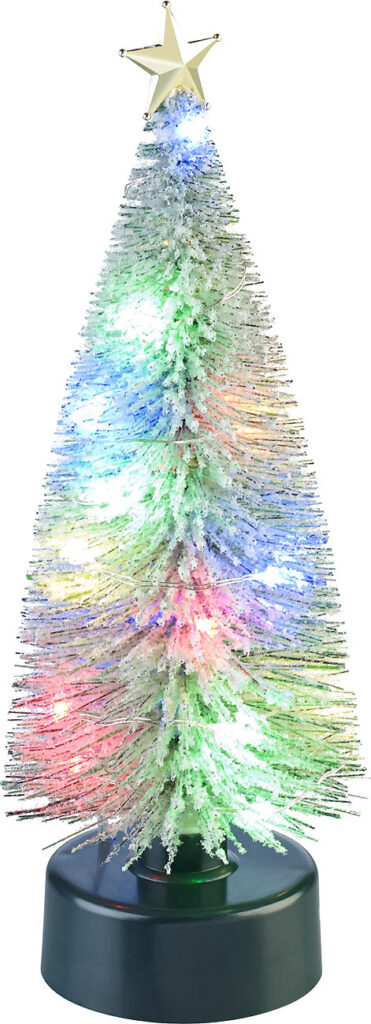 Bunter LED-Weihnachtsbaum mit Batterie-Betrieb, 25 cm hoch