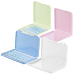 4er-Set Masken-Aufbewahrungs-Etuis, staubdicht und hygienisch, bunt 4er-Set Masken-Aufbewahrungs-Etuis, staubdicht und hygienisch, bunt