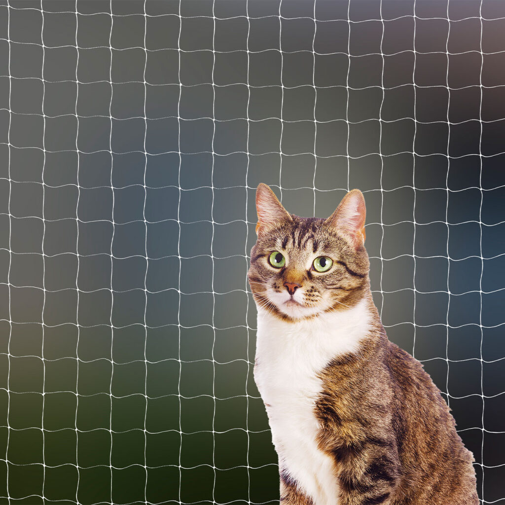 Katzen Sicherheitsnetz, weiss, 8 x 3 m