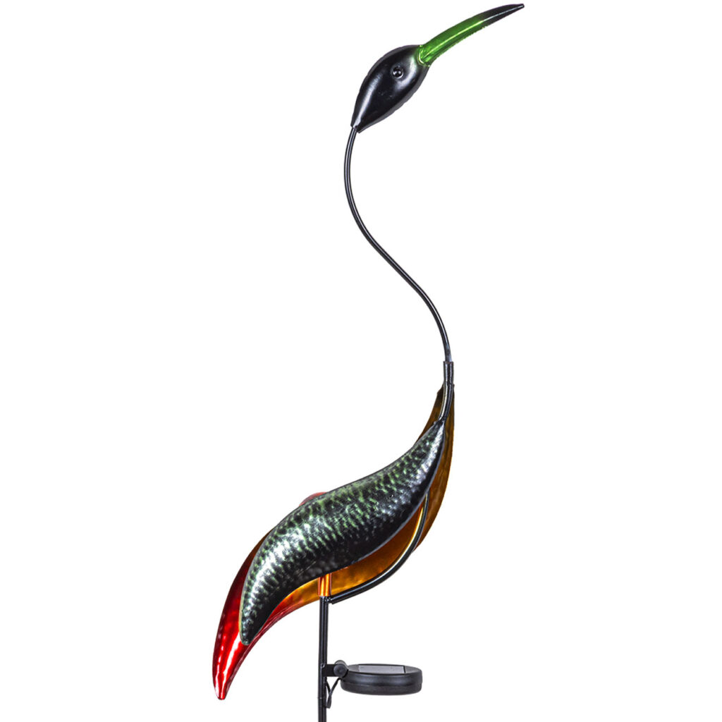 Solar-LED-Vogel-Gartenstecker: 120cm Solar-LED-Vogel-Gartenstecker: 120cm