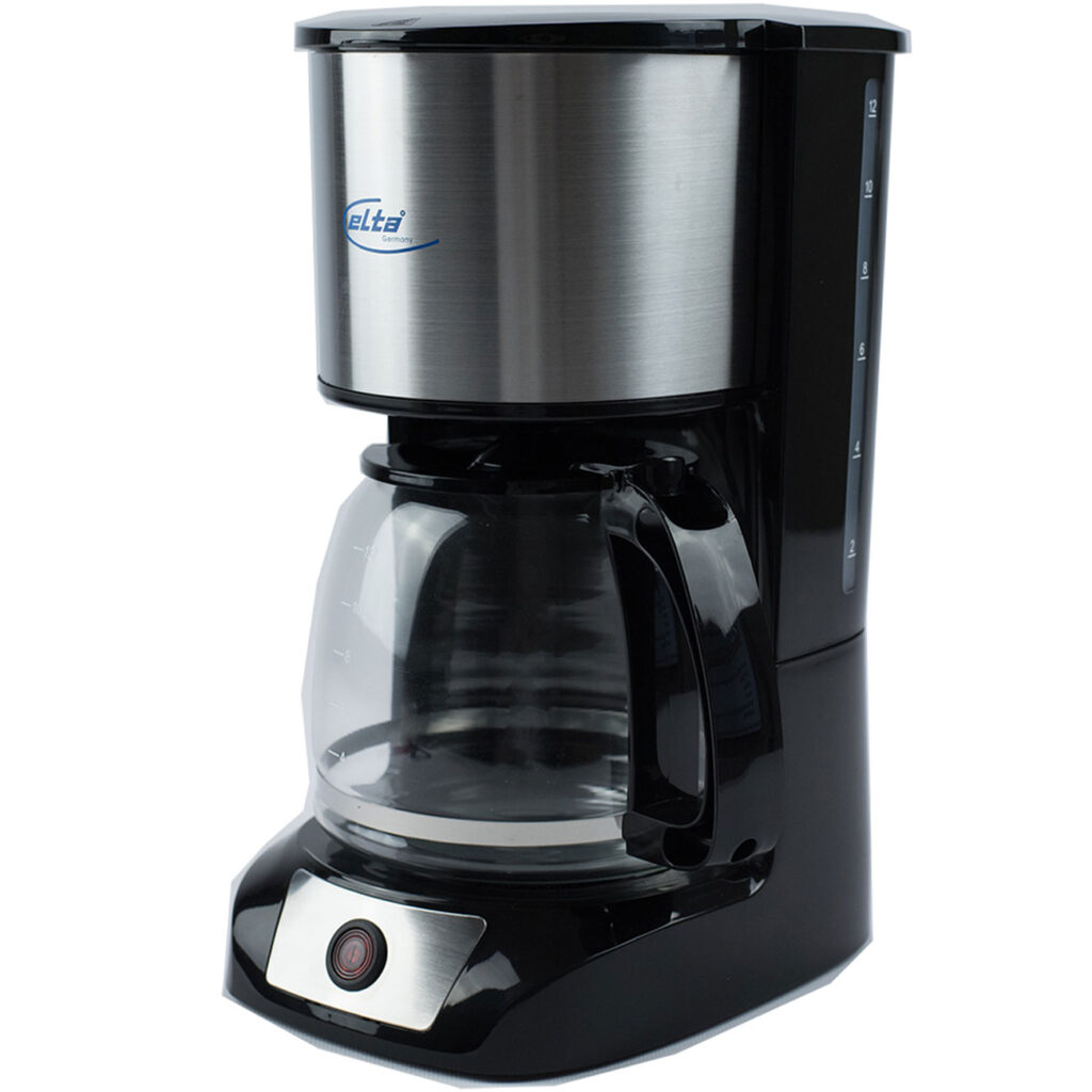 Filter-Kaffeemaschine mit Warmhaltefunktion, schwarz, 1,5 l, 800 W